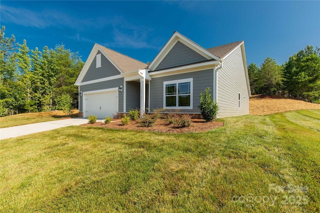 10180 Lakeshore Dr, Lancaster, SC 29720 - view of front of house featuring driveway, an attached garage, and a front yard