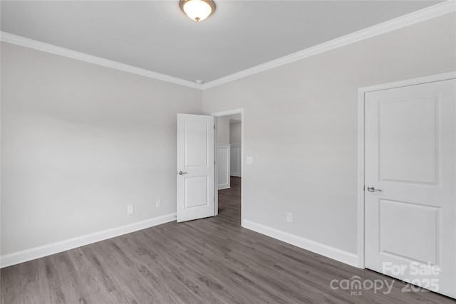 10180 Lakeshore Dr, Lancaster, SC 29720 - unfurnished room with ornamental molding and wood finished floors