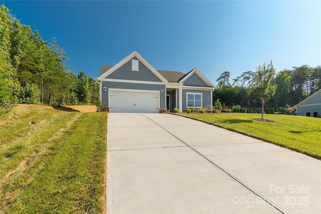 10180 Lakeshore Dr, Lancaster, SC 29720 - craftsman-style house featuring a garage, concrete driveway, and a front yard