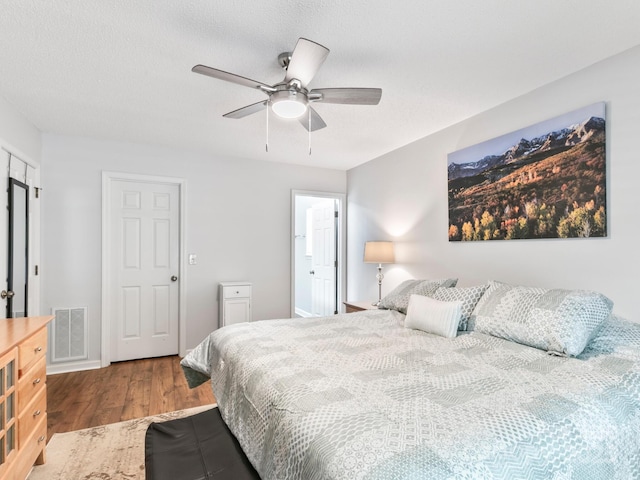 670 New Village Dr, Hendersonville, NC 28791 - bedroom featuring wood finished floors and ceiling fan