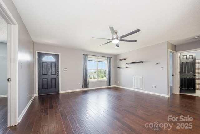 2070 Rocketts Way, Newton, NC 28658 - entrance foyer featuring ceiling fan and wood finished floors