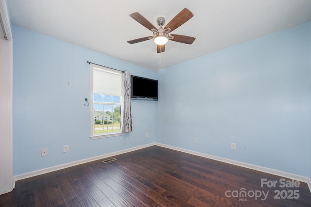 2070 Rocketts Way, Newton, NC 28658 - unfurnished room featuring dark wood finished floors and a ceiling fan