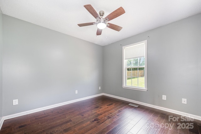 2070 Rocketts Way, Newton, NC 28658 - spare room featuring dark wood finished floors and ceiling fan