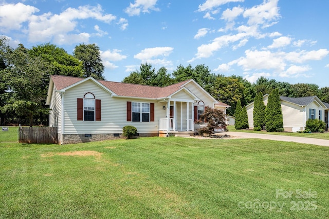 2070 Rocketts Way, Newton, NC 28658 - single story home with crawl space, driveway, and roof with shingles