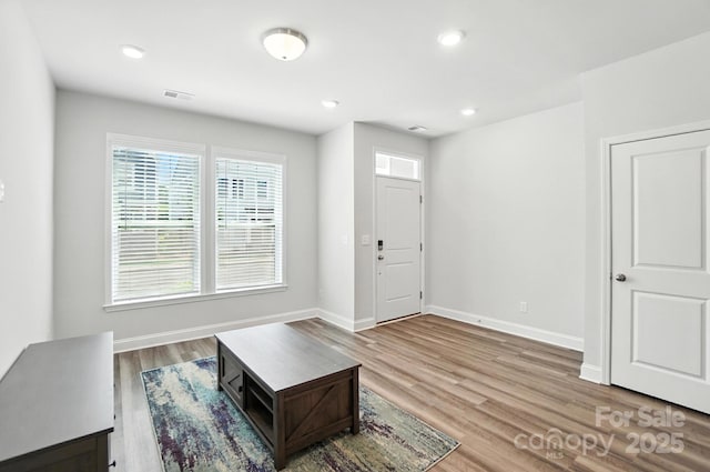 334 Ladybird Ln, Pineville, NC 28134 - living room featuring wood finished floors and recessed lighting