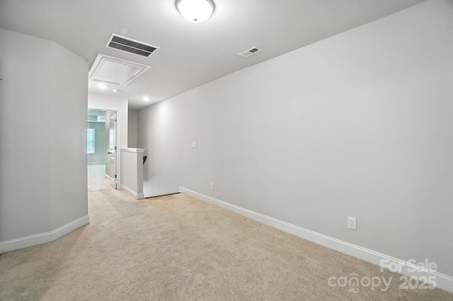 334 Ladybird Ln, Pineville, NC 28134 - unfurnished room featuring attic access and light carpet