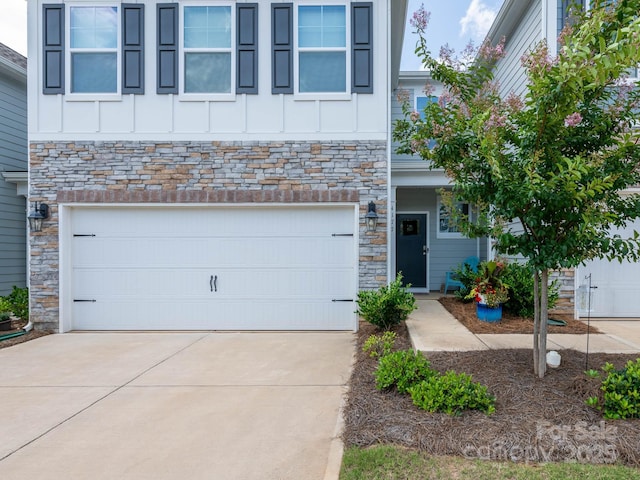 4177 Steel Way, Sherrills Ford, NC 28673 - view of front of property featuring stone siding, board and batten siding, and driveway