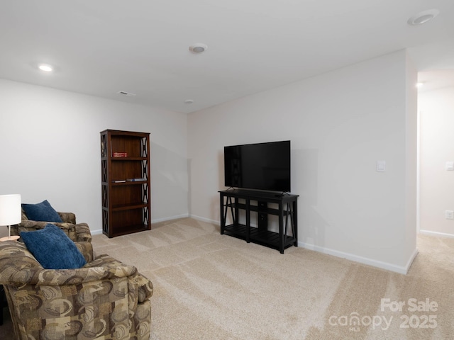 4177 Steel Way, Sherrills Ford, NC 28673 - carpeted living area with baseboards and recessed lighting