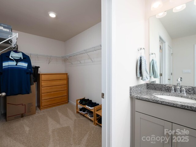 4177 Steel Way, Sherrills Ford, NC 28673 - spacious closet featuring a sink and carpet floors