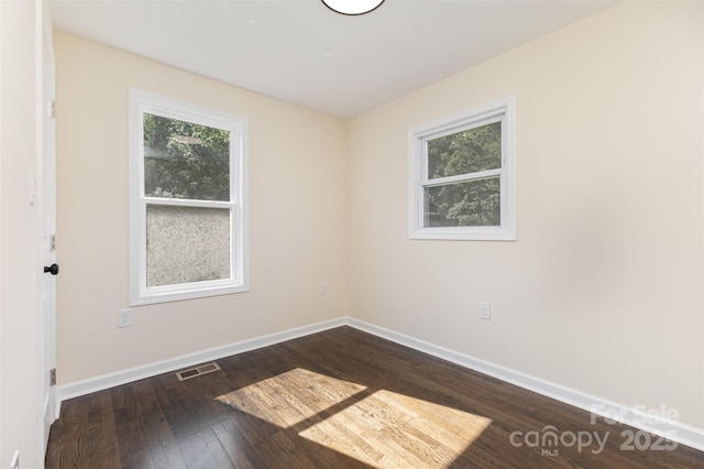 803 Irene Ave, Kannapolis, NC 28083 - spare room with plenty of natural light and dark wood-type flooring