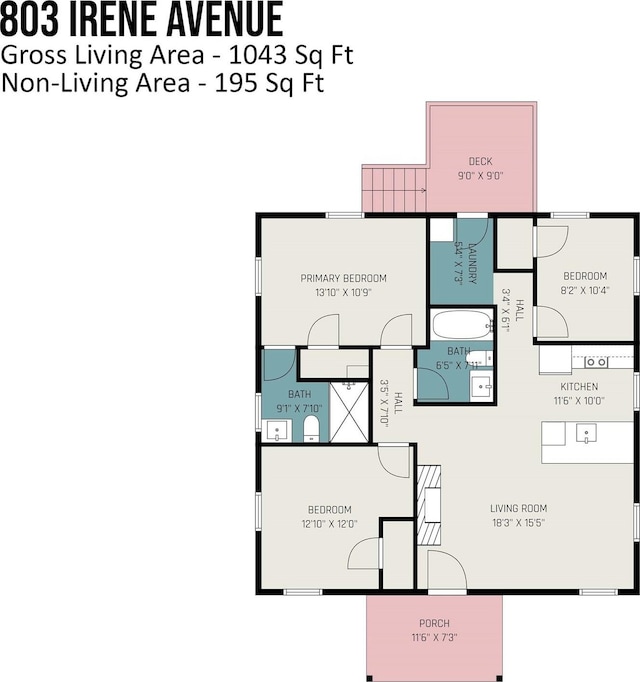 803 Irene Ave, Kannapolis, NC 28083 - view of floor plan / room layout