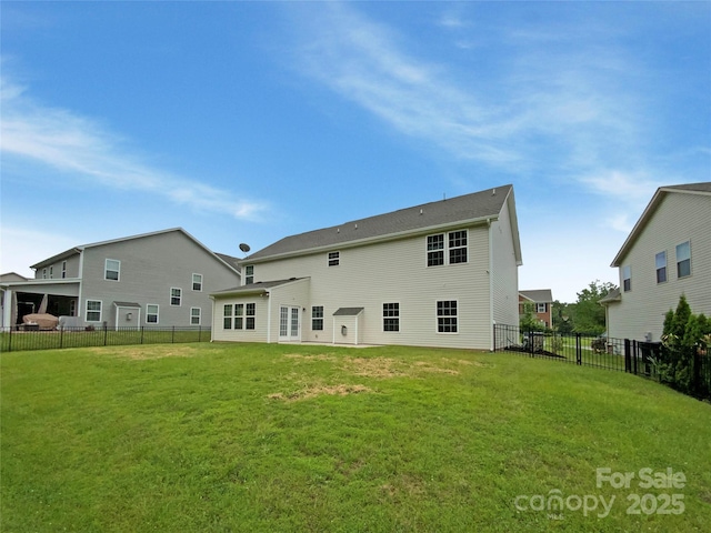 2382 Drake Mill Ln SW, Concord, NC 28025 - back of property with a fenced backyard