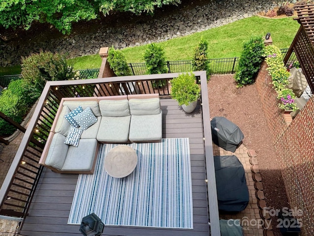 3036 Luke Crossing Dr, Charlotte, NC 28226 - view of wooden terrace