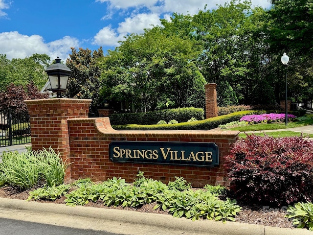 3036 Luke Crossing Dr, Charlotte, NC 28226 - community sign with view of scattered trees