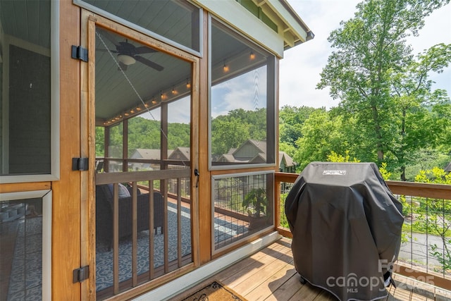 396 River Club Dr, Cullowhee, NC 28723 - wooden deck with area for grilling