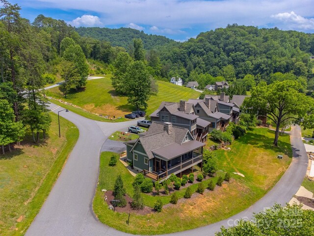 396 River Club Dr, Cullowhee, NC 28723 - aerial view of property and surrounding area with a forest