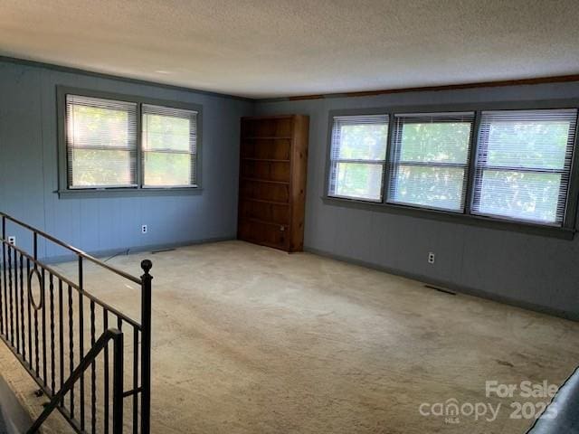 209 8th Ave NW, Hickory, NC 28601 - unfurnished room with plenty of natural light, a textured ceiling, and carpet