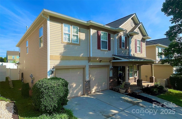 107 Ameena Chase Trl, Mooresville, NC 28117 - view of front of home with an attached garage and driveway