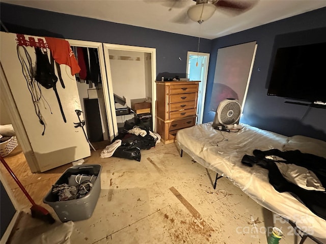 3396 Farm Lake Dr SW, Concord, NC 28027 - bedroom with a ceiling fan
