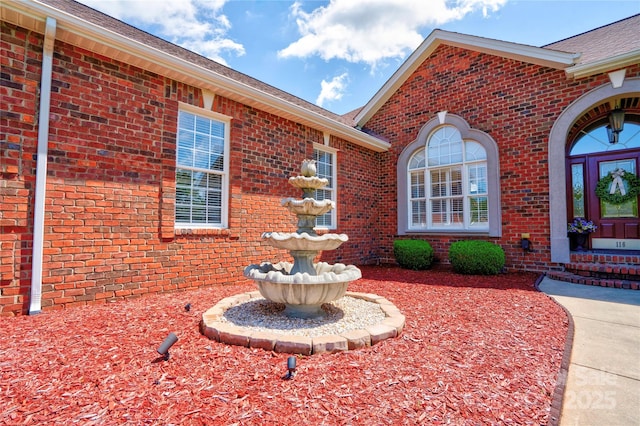 116 Camille Dr, Shelby, NC 28150 - property entrance with brick siding and roof with shingles