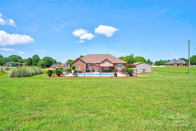116 Camille Dr, Shelby, NC 28150 - rear view of property with a yard
