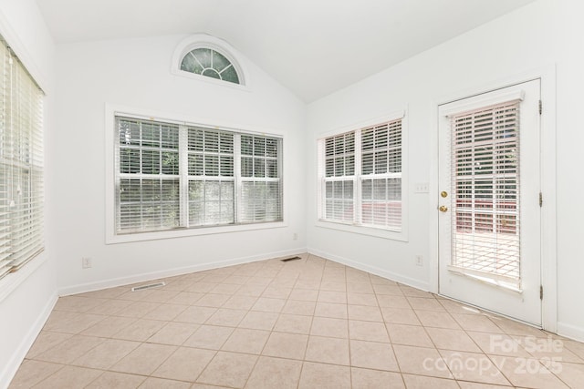 14333 Maclauren Ln, Huntersville, NC 28078 - unfurnished sunroom featuring lofted ceiling