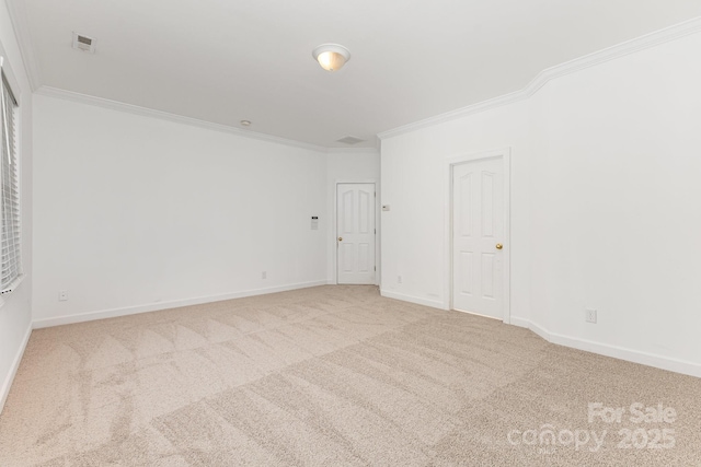 14333 Maclauren Ln, Huntersville, NC 28078 - spare room featuring ornamental molding and carpet flooring