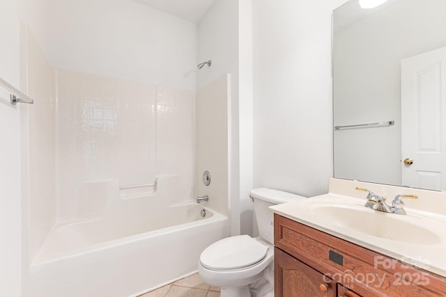 14333 Maclauren Ln, Huntersville, NC 28078 - full bathroom featuring vanity, shower / tub combination, and tile patterned floors