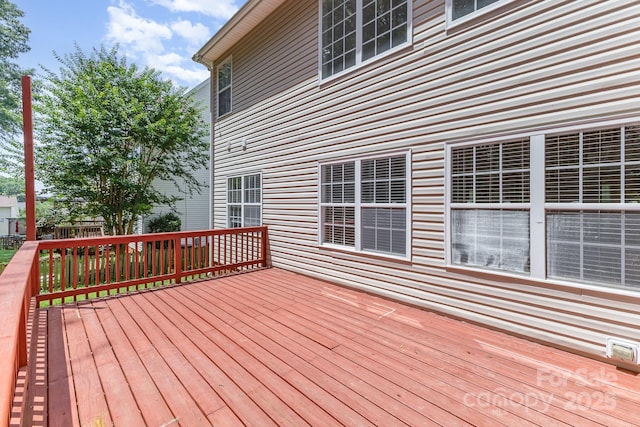 14333 Maclauren Ln, Huntersville, NC 28078 - view of wooden deck