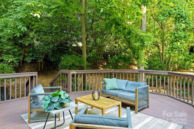 3519 Campbell Dr, Charlotte, NC 28205 - deck with an outdoor living space