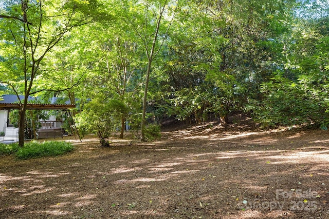 3519 Campbell Dr, Charlotte, NC 28205 - view of yard featuring a deck