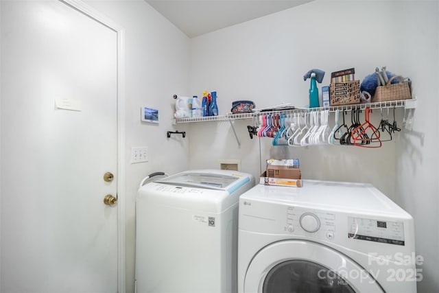 220 Holmes Ct, Concord, NC 28027 - laundry area with washer and clothes dryer
