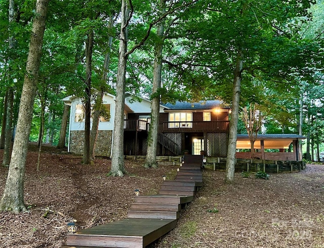 143 Uwharrie Ct Unit 1080, 1081, Mount Gilead, NC 27306 - view of front facade with stairs