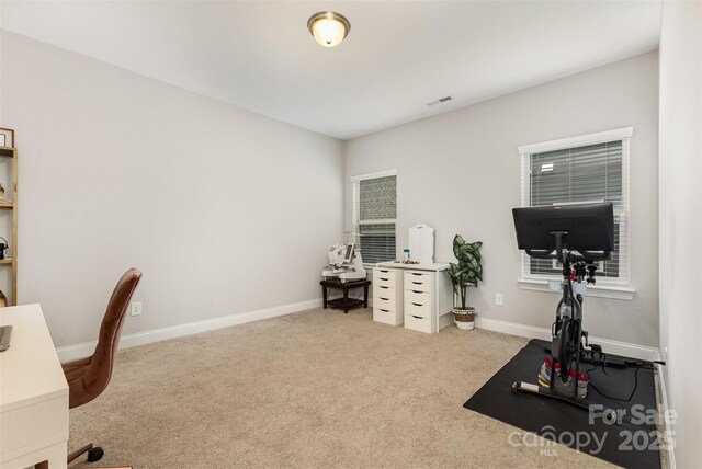 3332 Katherine Taylor Ct, Monroe, NC 28110 - carpeted office space featuring baseboards