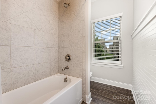 3332 Katherine Taylor Ct, Monroe, NC 28110 - bathroom featuring wood finished floors and shower / bath combination