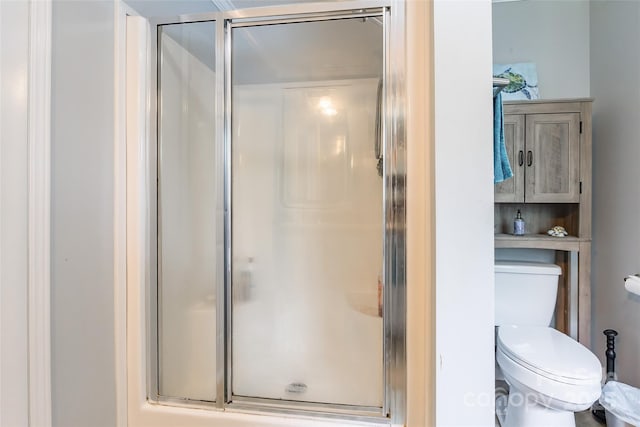 1828 Pine Hollow Pl, Hudson, NC 28638 - bathroom with a stall shower and toilet