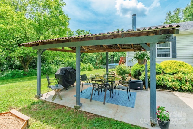 1828 Pine Hollow Pl, Hudson, NC 28638 - view of patio / terrace featuring a grill