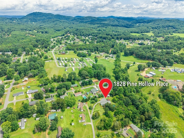 1828 Pine Hollow Pl, Hudson, NC 28638 - drone / aerial view of a mountainous background