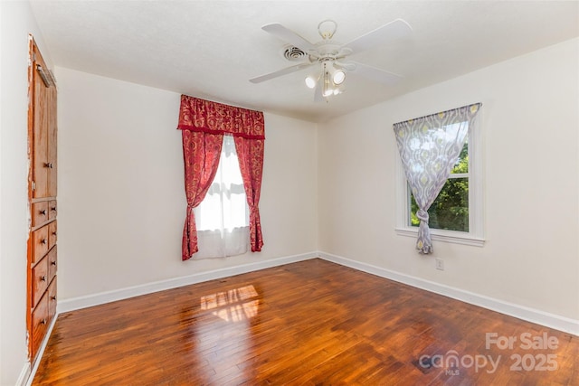 416 Pete Brittain Rd, Morganton, NC 28655 - empty room featuring wood-type flooring and ceiling fan
