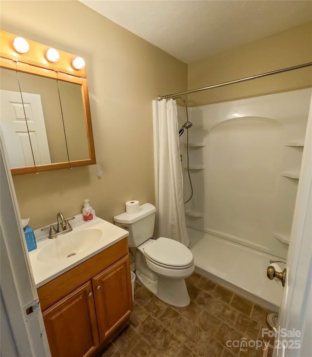 2963 Freezer Locker Rd, Hudson, NC 28638 - full bathroom with vanity and curtained shower