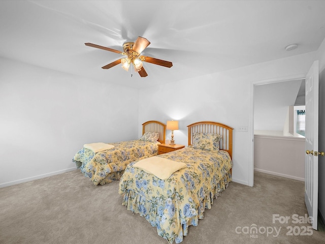 12415 Stratfield Place Cir, Pineville, NC 28134 - bedroom with carpet and ceiling fan