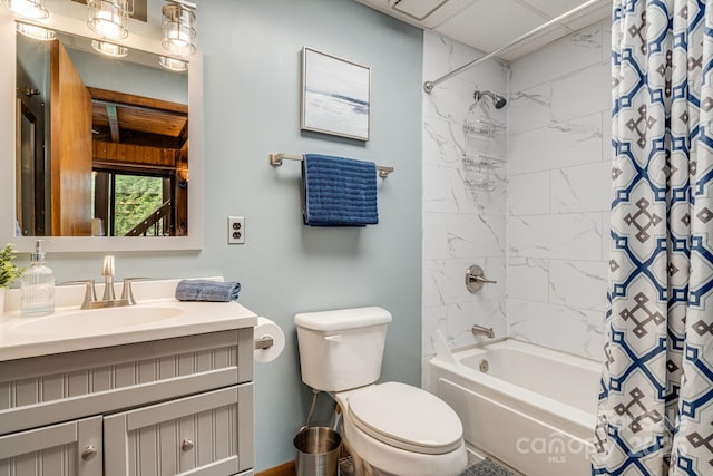 79 Creekside Ln, Spruce Pine, NC 28777 - full bathroom with vanity and shower / tub combo with curtain