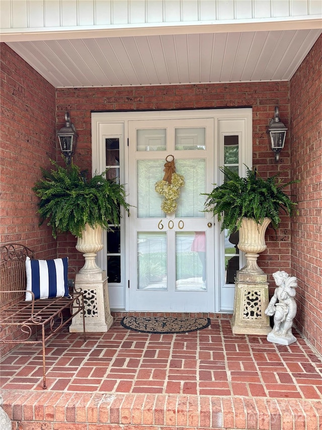 600 Queens Rd, Cherryville, NC 28021 - entrance to property with brick siding