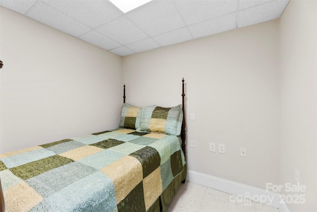 600 Queens Rd, Cherryville, NC 28021 - bedroom featuring a drop ceiling and baseboards