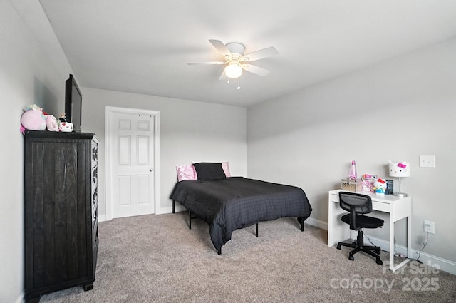 3256 Fairmead Dr, Concord, NC 28025 - carpeted bedroom featuring baseboards and ceiling fan