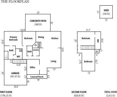 3256 Fairmead Dr, Concord, NC 28025 - view of home floor plan