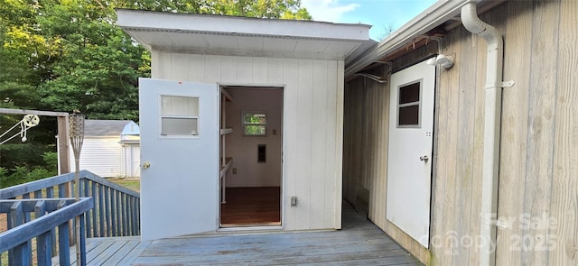 3682 Old Petra Mill Rd, Granite Falls, NC 28630 - entrance to property featuring a wooden deck