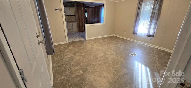 3682 Old Petra Mill Rd, Granite Falls, NC 28630 - unfurnished room featuring dark floors and ornamental molding