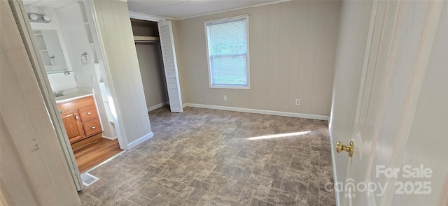 3682 Old Petra Mill Rd, Granite Falls, NC 28630 - unfurnished bedroom with baseboards and a closet