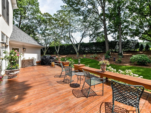 19205 Hidden Cove Ln, Cornelius, NC 28031 - deck with outdoor dining space
